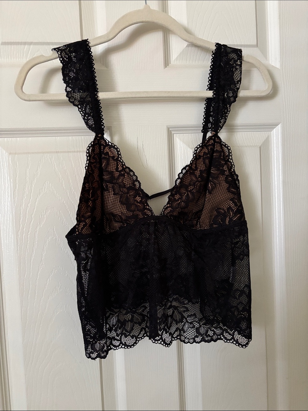 Edikted Black Lace Crop Top